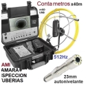 Cámara de inspección de tuberías 25mm 40m